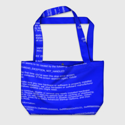 Пляжная сумка 3D Синий экран смерти