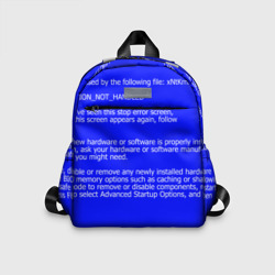 Детский рюкзак 3D Синий экран смерти