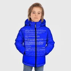 Зимняя куртка для мальчиков 3D Синий экран смерти - фото 2