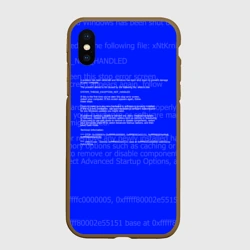 Чехол для iPhone XS Max матовый Синий экран смерти