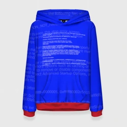 Женская толстовка 3D Синий экран смерти