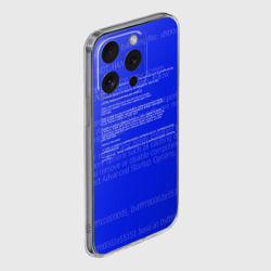 Чехол для iPhone 15 Pro силиконовый с защитой камеры Синий экран смерти - фото 2