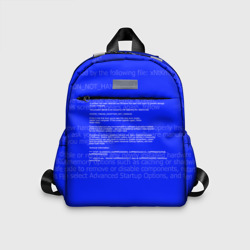Детский рюкзак 3D Синий экран смерти