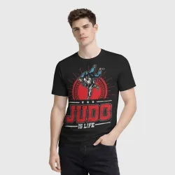 Мужская футболка 3D Judo is life - фото 2
