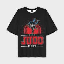 Мужская футболка oversize 3D Judo is life