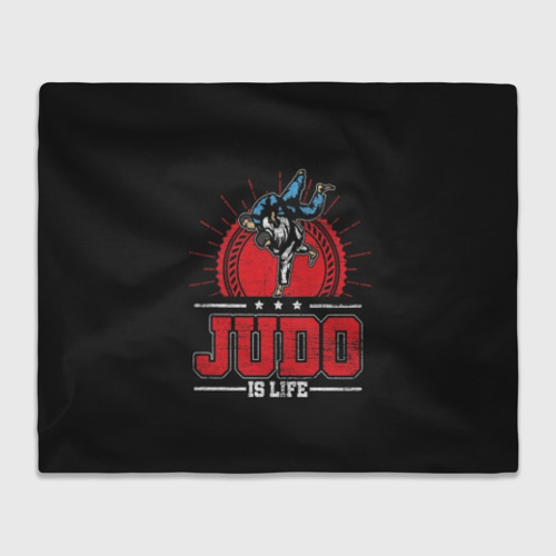 Плед 3D Judo is life, цвет 3D (велсофт)