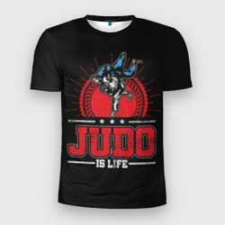 Мужская футболка 3D Slim Judo is life