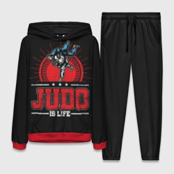 Женский костюм с толстовкой 3D Judo is life