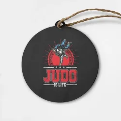 Деревянная игрушка круг Judo is life