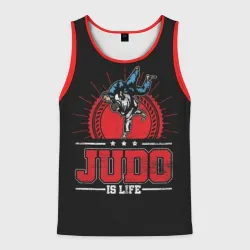 Мужская майка 3D Judo is life