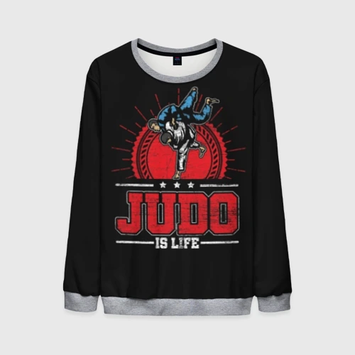 Мужской свитшот 3D Judo is life