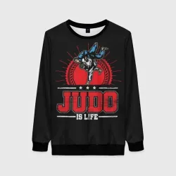 Женский свитшот 3D Judo is life