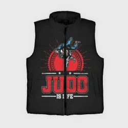 Женский жилет утепленный 3D Judo is life