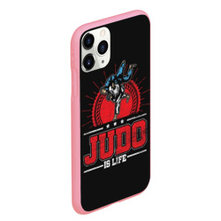 Чехол для iPhone 11 Pro Max матовый Judo is life - фото 2