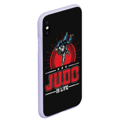 Чехол для iPhone XS Max матовый Judo is life - фото 2