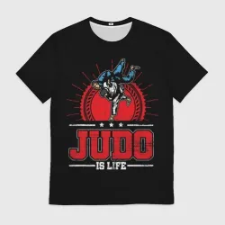 Мужская футболка 3D Judo is life