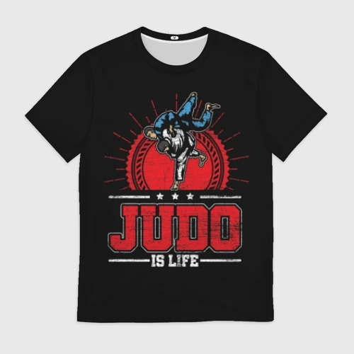 Мужская футболка 3D Judo is life