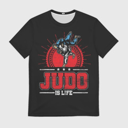 Мужская футболка 3D Judo is life