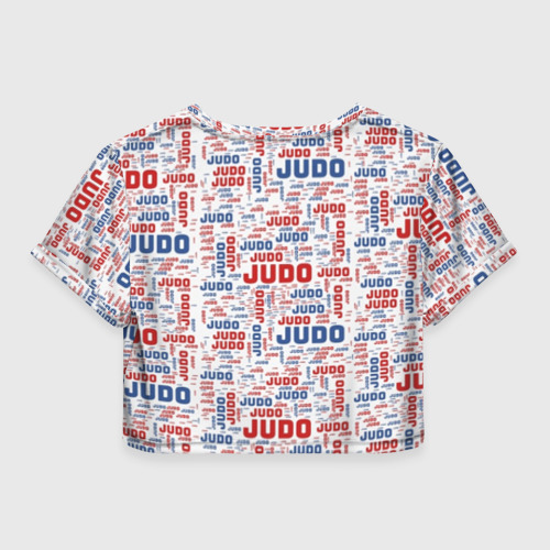 Женская футболка Crop-top 3D Judo, цвет 3D печать - фото 2