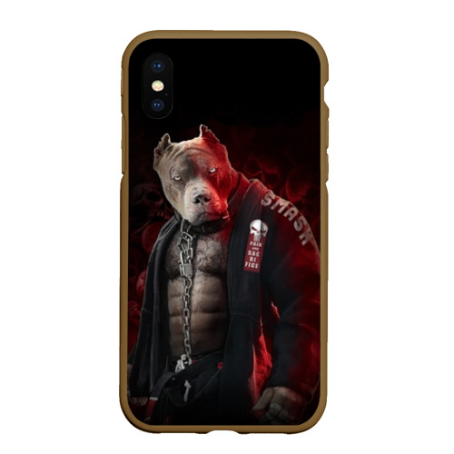 Чехол для iPhone XS Max матовый The Animals, цвет коричневый