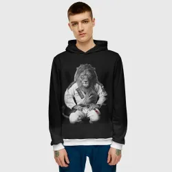 Мужская толстовка 3D Judo lion - фото 2