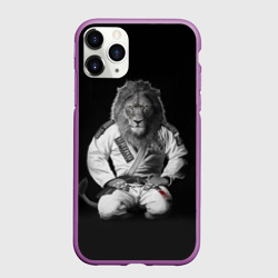 Чехол для iPhone 11 Pro матовый Judo lion