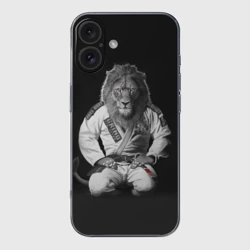Чехол для iPhone 16 силиконовый с защитой камеры Judo lion