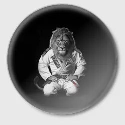 Значок Judo lion
