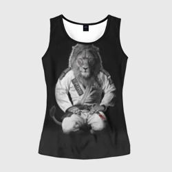 Женская майка 3D Judo lion