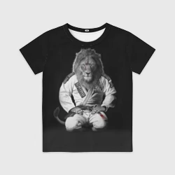 Детская футболка 3D Judo lion