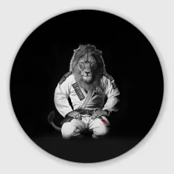 Круглый коврик для мышки Judo lion