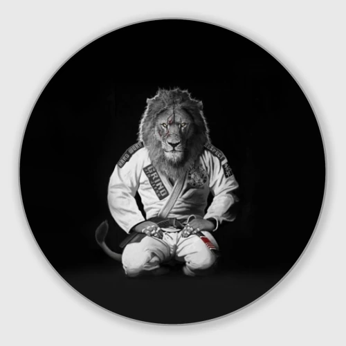 Круглый коврик для мышки Judo lion