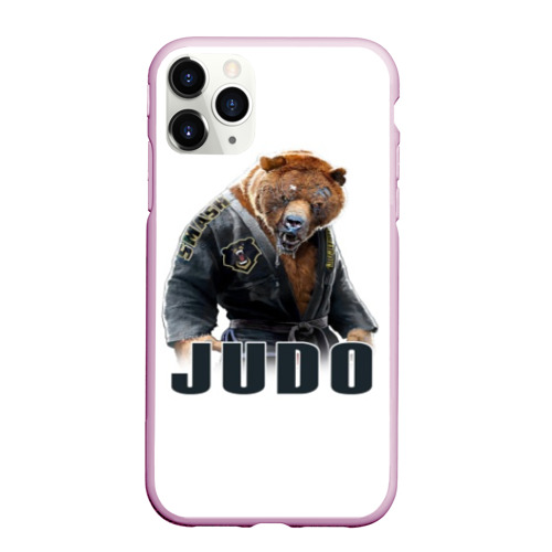 Чехол для iPhone 11 Pro Max матовый Judo, цвет розовый