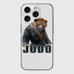 Чехол для iPhone 15 Pro силиконовый с защитой камеры Judo