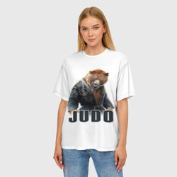 Женская футболка oversize 3D Judo - фото 2