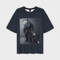 Мужская футболка oversize 3D Panda