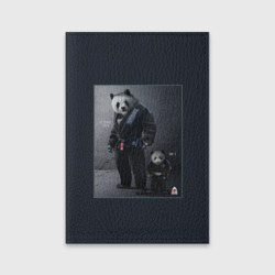 Обложка для паспорта матовая кожа Panda