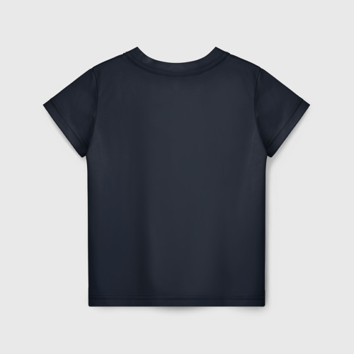 Детская футболка 3D с принтом PANDA, вид сзади #1