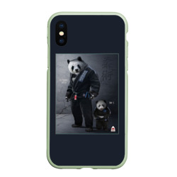 Чехол для iPhone XS Max матовый Panda