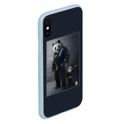 Чехол для iPhone XS Max матовый Panda - фото 2