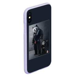 Чехол для iPhone XS Max матовый Panda - фото 2