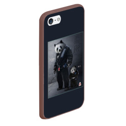 Чехол для iPhone 5/5S матовый Panda - фото 2