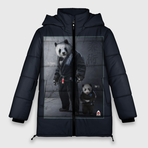 Женская зимняя куртка Oversize Panda, цвет красный