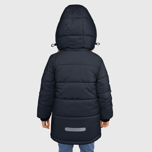 Зимняя куртка для девочек 3D Panda, цвет черный - фото 4