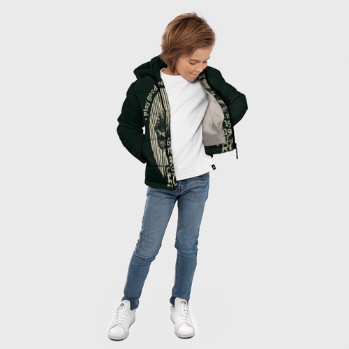 Зимняя куртка для мальчиков 3D Старый рок-н-ролл, цвет светло-серый - фото 5