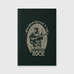 Обложка для паспорта матовая кожа Старый рок-н-ролл