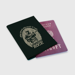 Обложка для паспорта матовая кожа Старый рок-н-ролл - фото 2