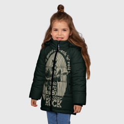 Зимняя куртка для девочек 3D Старый рок-н-ролл - фото 2