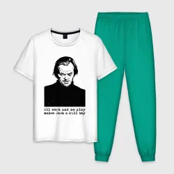 Мужская пижама с белой футболкой хлопок Сияние - Джек Николсон