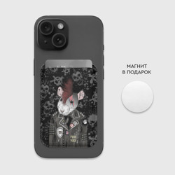 Картхолдер Magsafe магнитный Крыса в косухе - фото 2